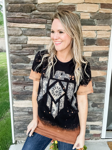 Bleached Eagle Graphic Tee