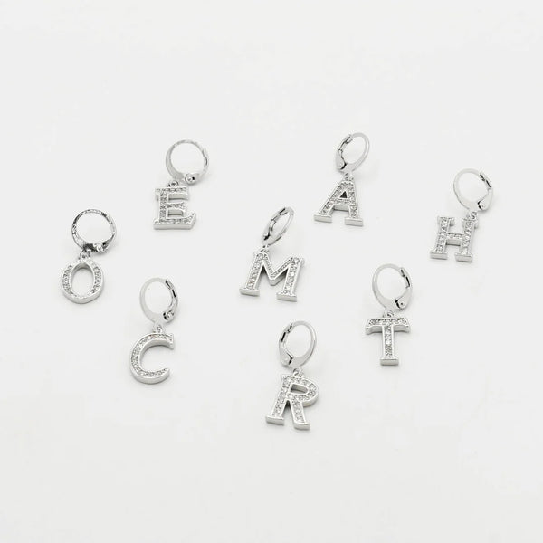Silver Initial Charm