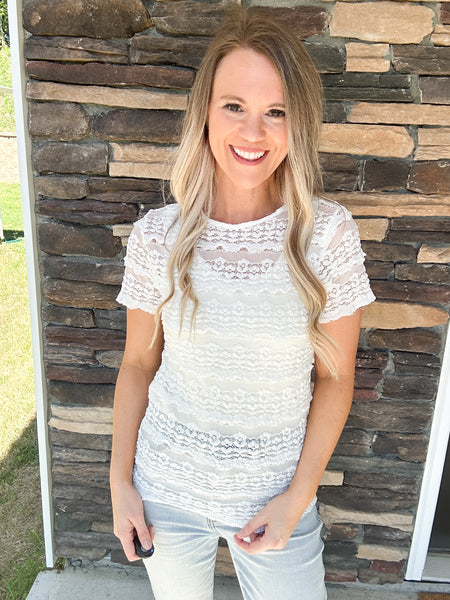 White Lace Top