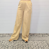 Wide Leg Pants -Taupe