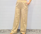 Wide Leg Pants -Taupe