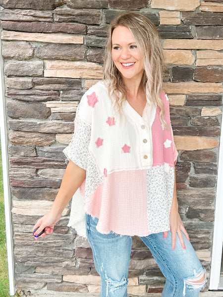 Star Patchwork Top