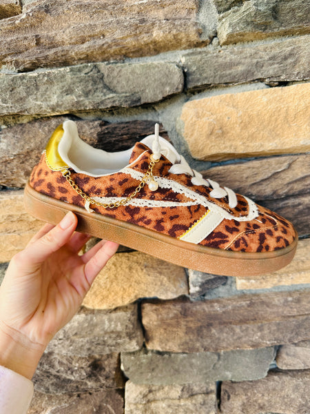 Leopard Chain Sneaker