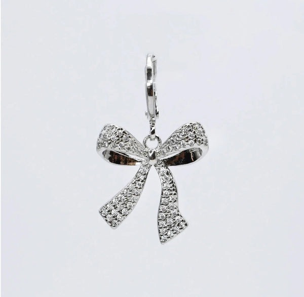 Silver Ribbon Charm