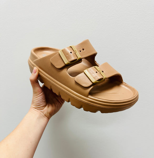 Corky Tan Slip on Shoe