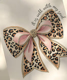 Leopard Bow Sweatshirt