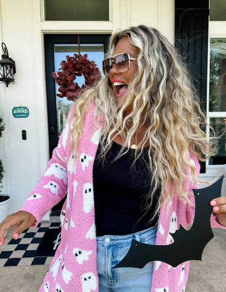 Remaining Balance - Cutesy Ghost CLOUD Soft Cardi