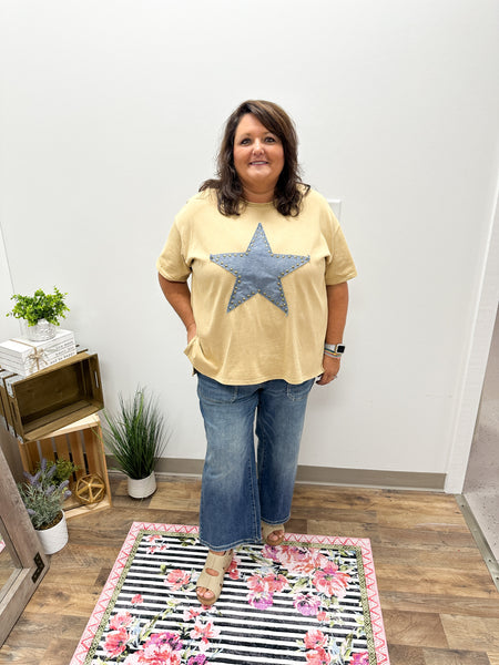 Easel Star Patch Plus Top