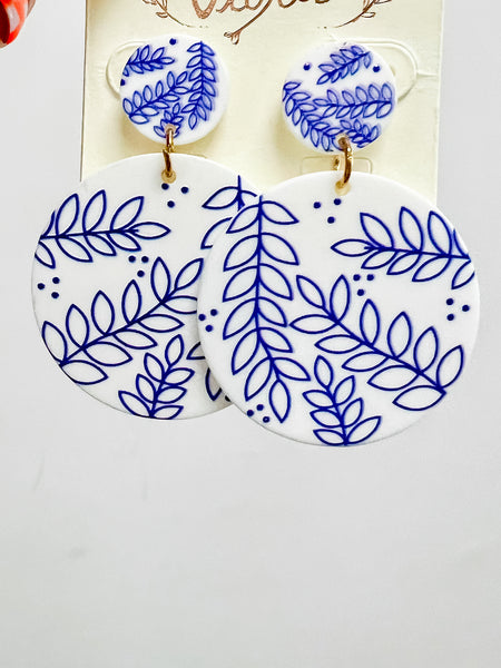Blue Branch Earrings