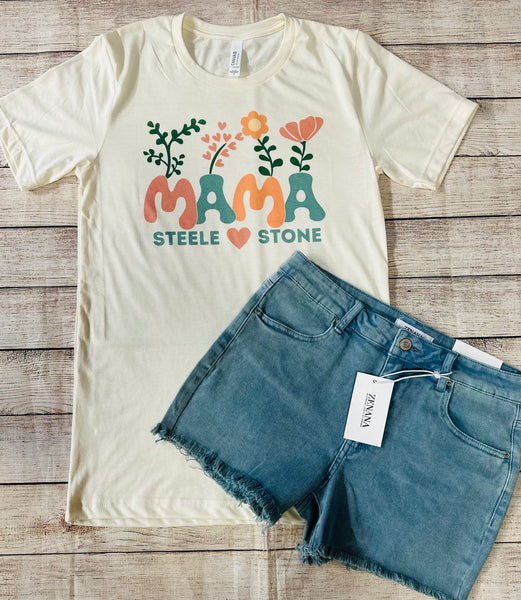 Wild Flower MAMA with custom names